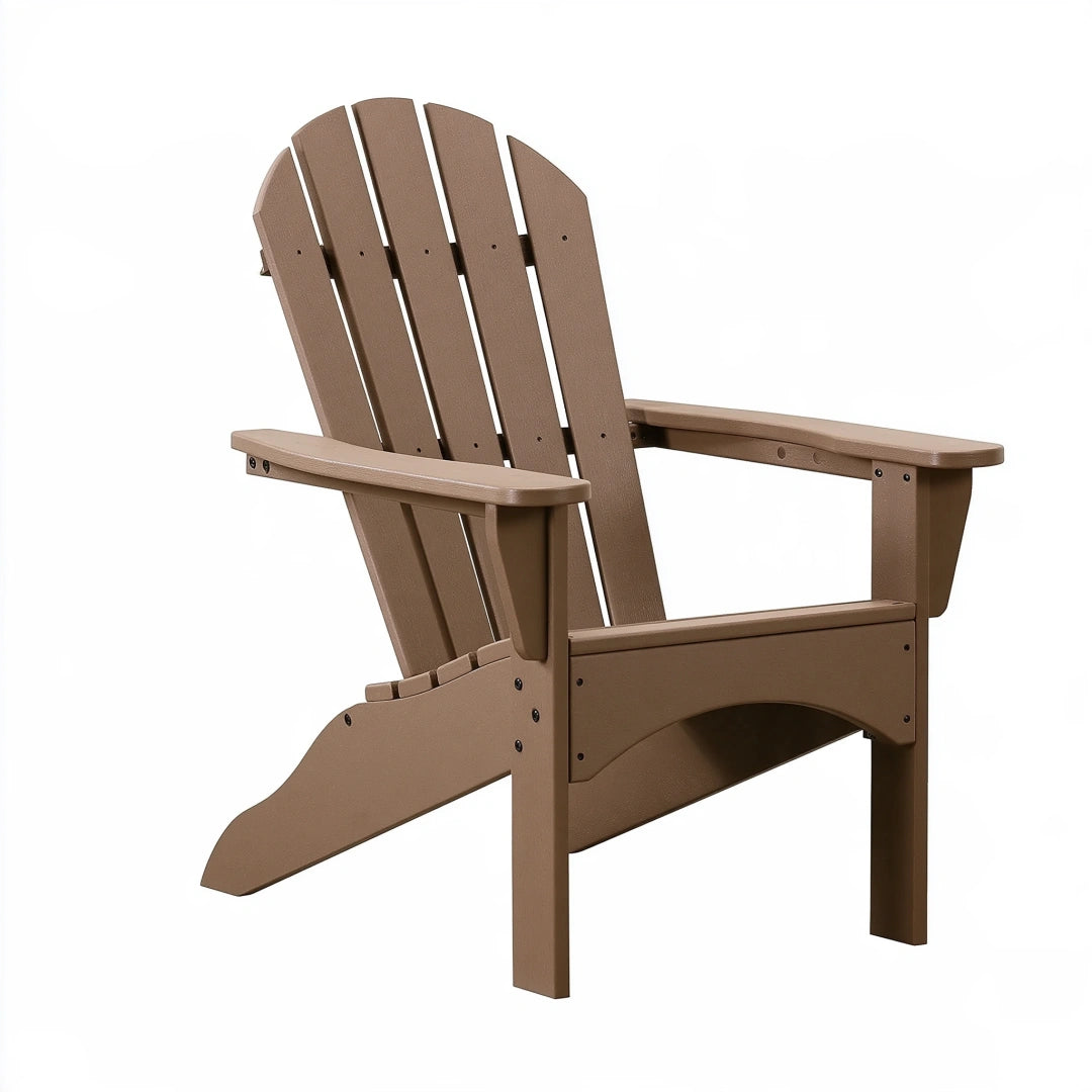 Fauteuil Adirondack 83 x 80 x 97 cm en plastique taupe pour extérieur