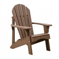 Fauteuil de jardin Adirondack 79 x 83 x 98 cm en plastique marron avec accoudoirs
