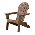 Fauteuil de jardin Adirondack 83 x 80 x 98 cm en plastique marron pliant