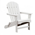 Fauteuil de jardin Adirondack 78 x 83 x 95 cm en plastique blanc pliant