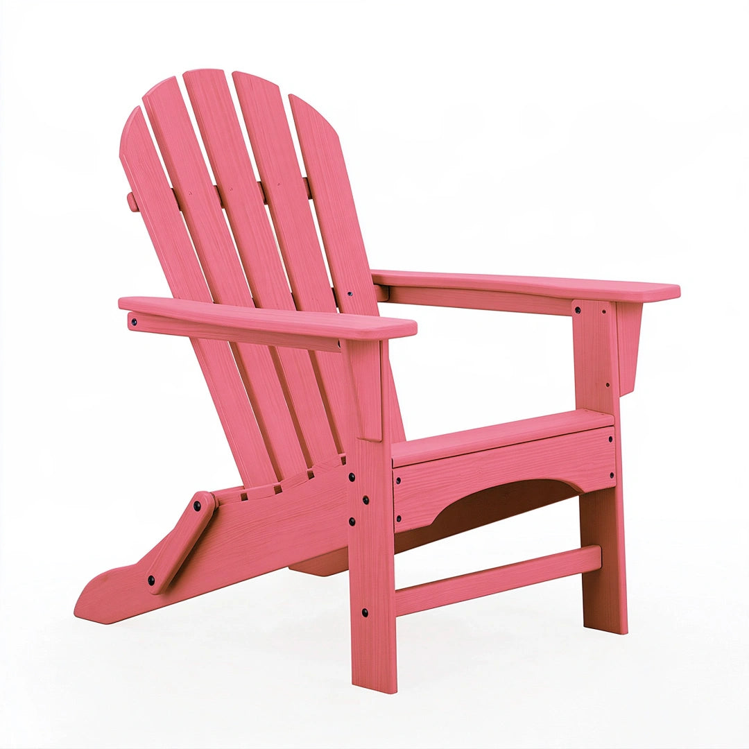 Fauteuil de jardin Adirondack 80 x 76 x 92 cm en bois rose avec accoudoirs