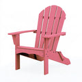 Fauteuil de jardin Adirondack 90 x 80 x 100 cm en bois rose à dossier incliné