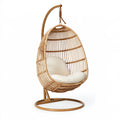Fauteuil suspendu 105 x 195 cm en rotin naturel avec support style bohème